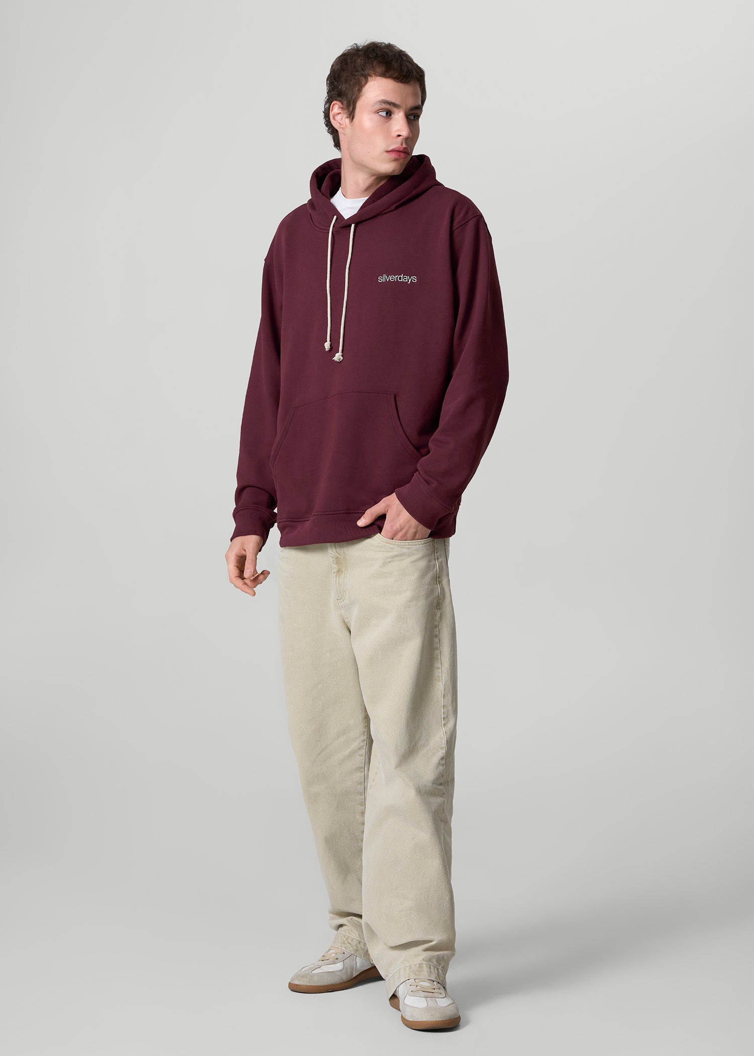 french terry oversized - sangria - unisex