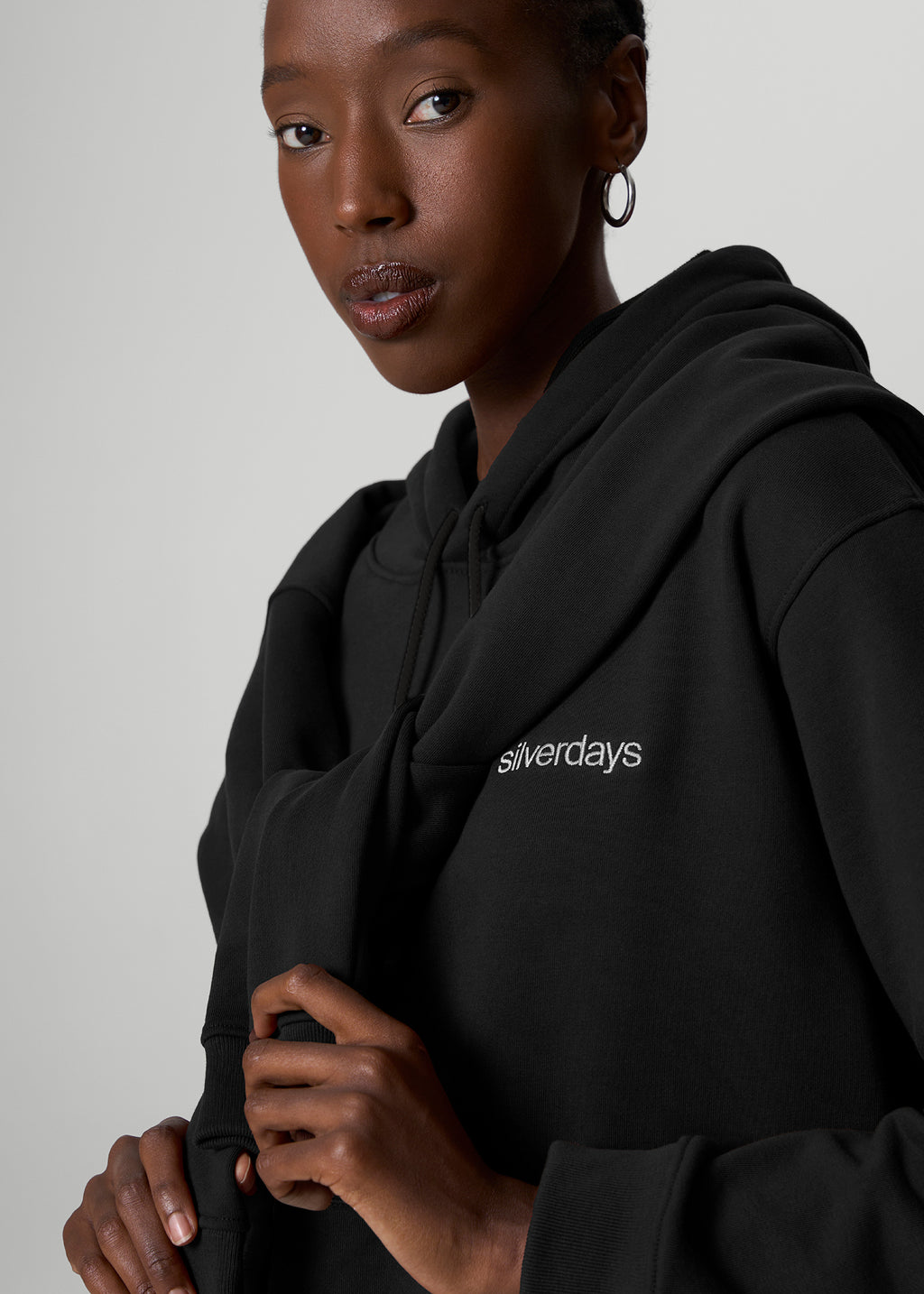 french terry oversized - black - unisex