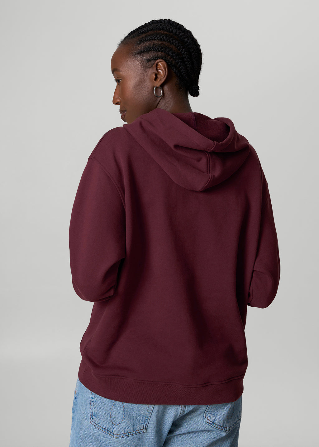 french terry oversized - sangria - unisex