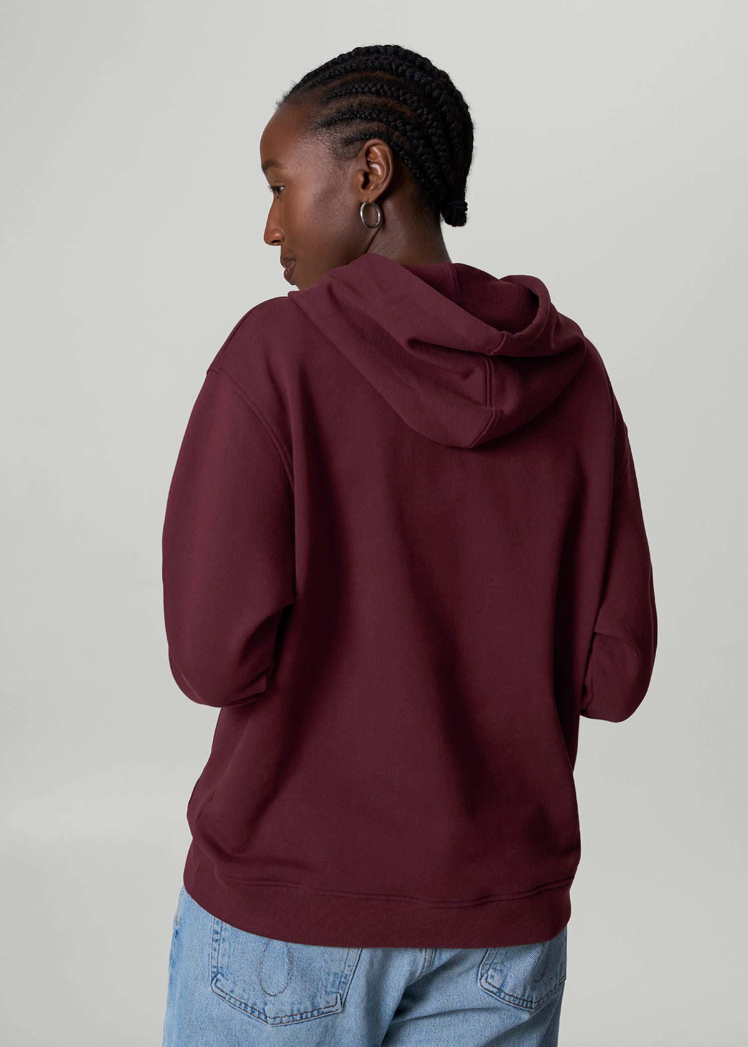 french terry oversized - sangria - unisex