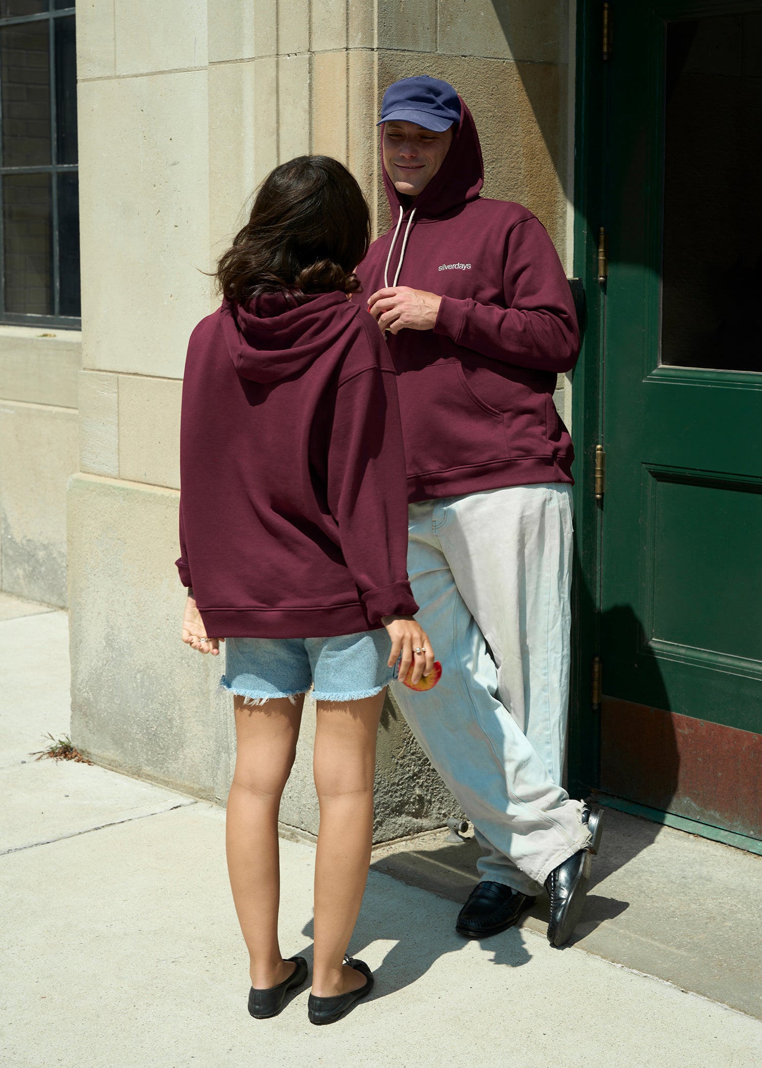 french terry oversized - sangria - unisex